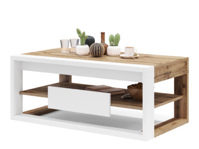 Klub sto Frame Hrast - Beli