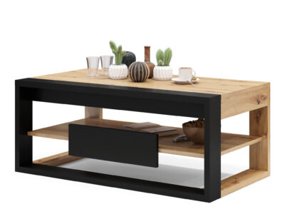 Klub sto Frame Hrast - Crni